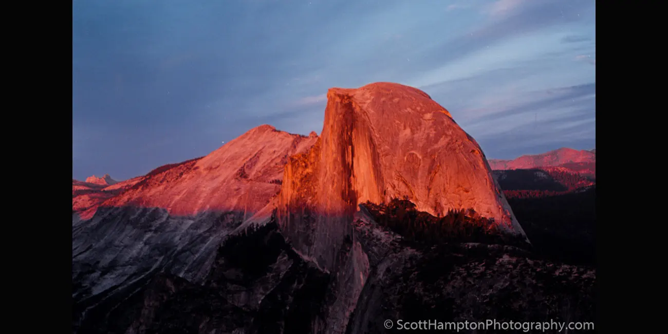 Half Dome at Sunset