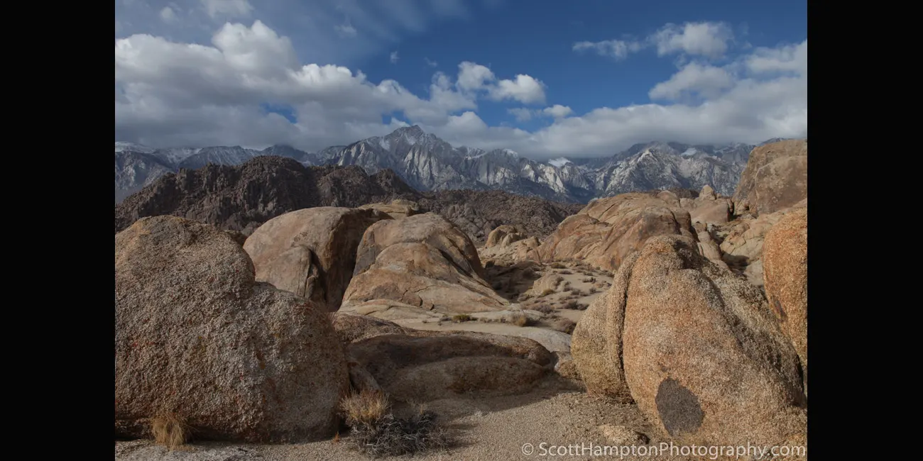 Alabama Hills with Whitney in the Background