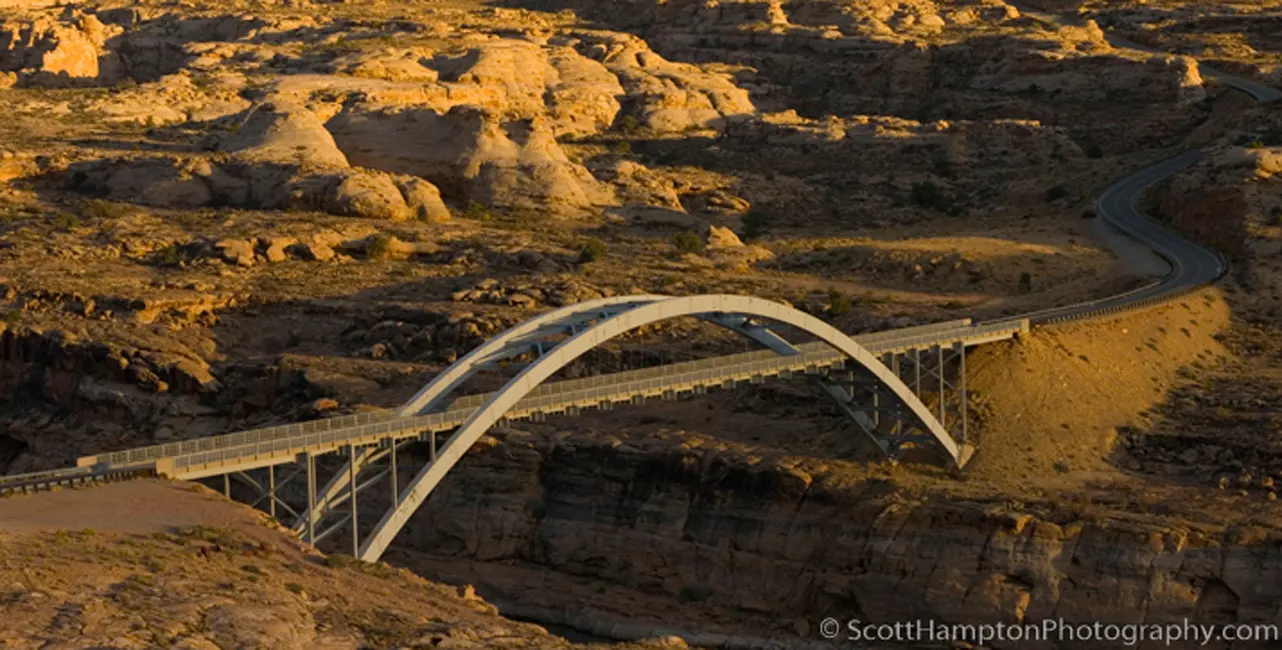 Sunset on the Hite Bridge