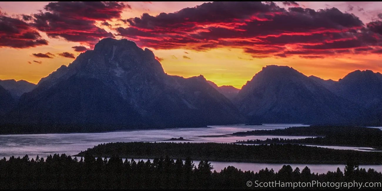 Sunset Over Jenny Lake